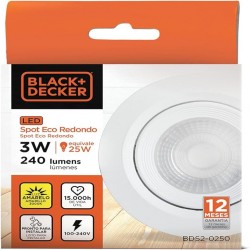 O - SPOT LED RED 03W 3000K ECO B&D