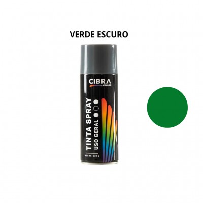 TINTA SPRAY 400ML VERDE ESCURO CIBRA