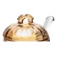 Açucareiro com Colher e Tampa Imperial 240ml Âmbar Metalizado Cristal Ecológico - 221040 Lyor