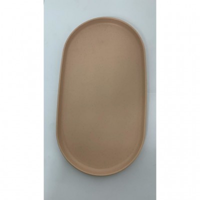 Travessa Oval Bambu PP Lines Cinza 30,5cm 220838 Lyor