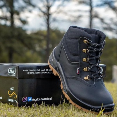 Bota Botina de Segurança para Trabalho Epi N44 Crival