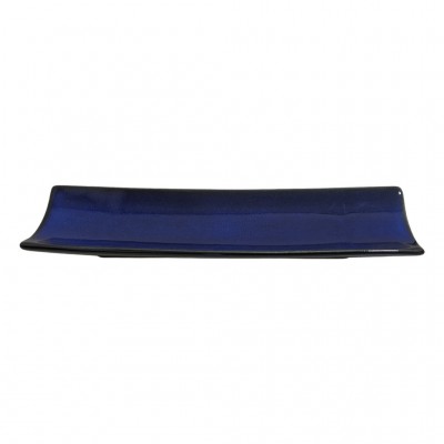 Conjunto de 3 Travessas de Cerâmica Azul BTC UN0017