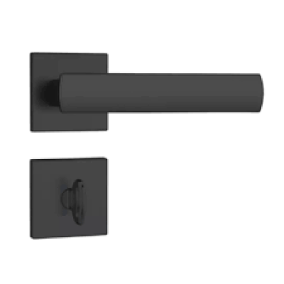 FECHADURA 823/35 ROSETA QUAD PRETO FOSCO STAM