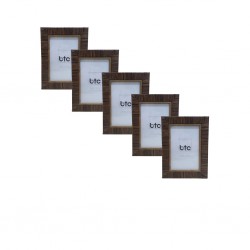 Porta Retrato 15x10 cm em Resina Cor Madeira Natural BTC