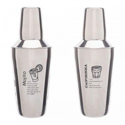 Coqueteleira de Aço Inox com Receitas 500ml, 2819 LYOR