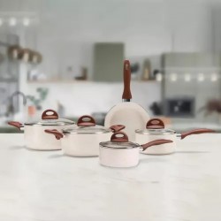 Jogo 5 Panelas Smart Plus Vanilla Indução Cerâmico Brinox