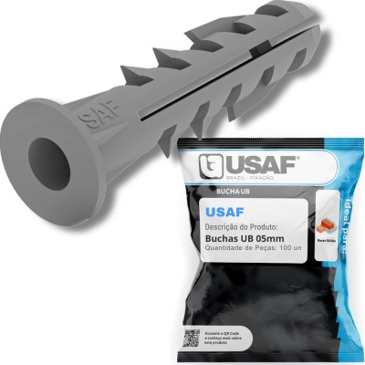 Bucha Plast 05Mm C/Anel Pct 1000Pc Usaf