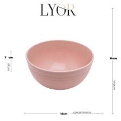 Bowl Bambu PP Lines Salmão 15x7,5 1368 Lyor