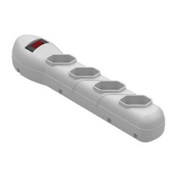 Filtro de Linha Qualitronix QFL4B 4 Tomadas 2P+T Branco