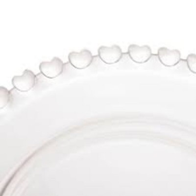 Queijeira de Cristal Lyor Coraçao 19,5x13Cm 1702